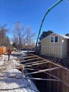 Home addition construction in progress by Culligan Construction