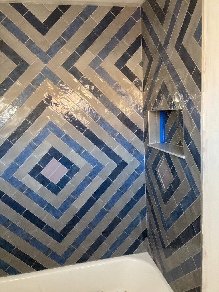 Finished tile remodeling project by Culligan Construction